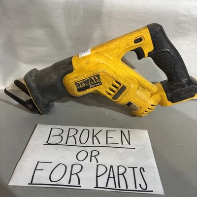BROKEN DeWalt 20V MAX Cordless Compact Reciprocating Saw #1114 - Image 1 of 4