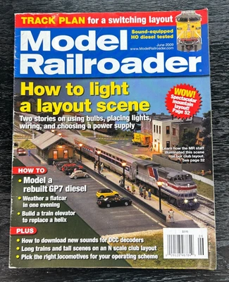 Model Railroader Magazine June 2009 How to Light a Layout Scene - Image 1 of 3