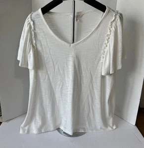 Camicia donna Lauren Conrad taglia, extra large svolazzante, maniche, bianco - Foto 1 di 6
