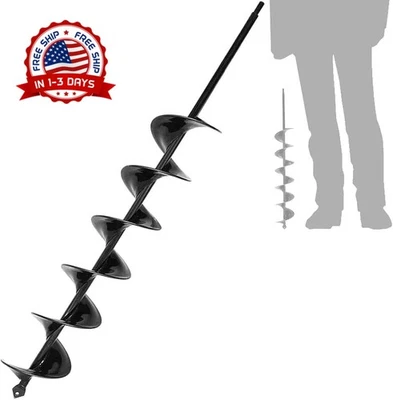 Broca Barreno de 3x24 Pulgadas para Plantar Compatible con Taladro Hexagonal 3/8 - Image 1 of 4