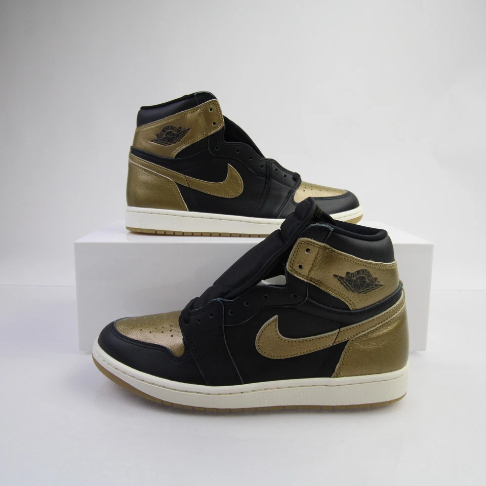 Air Jordan Basketball Shoe Men's Black/Gold New without Box - Image 1 of 1