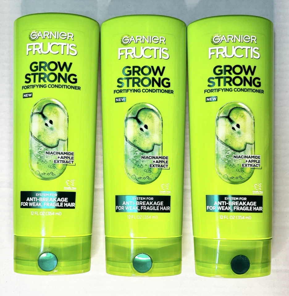 3~Garnier Fructis Grow Strong Fortifying Shine Enhancing CONDITIONER 12 fl oz - Image 1 of 1