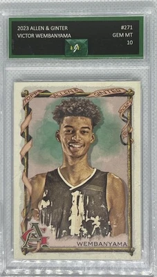 2023 Allen & Ginter Basketball Rookie Victor Wembanyama #271 EJE 10 Gem Mint RC - Image 1 of 3