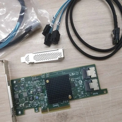 LSI 9207-8i PCIe 3.0 6Gbps HBA FW:P20 Modo TI ZFS FreeNAS unRAID 2* SFF-8087 EE. UU. Foto 1 de 2