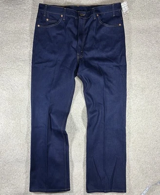 Vtg NWT Levi 517 Mens 42x32 40x29) Orange Tab Blue Bootcut Western Jeans 90s - Image 1 of 4