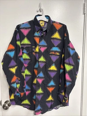 Camisa de manga larga para hombre Roper Western diseño azteca vintage, grande Foto 1 de 4