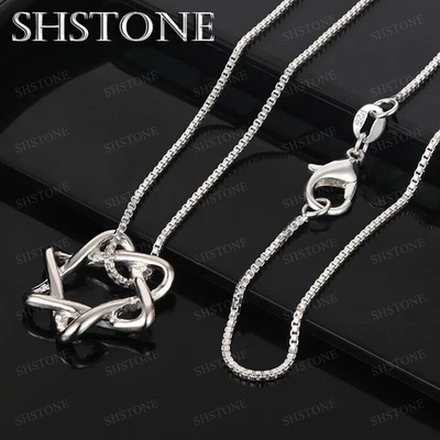 Collar Colgante Estrella de David Plata de Ley 925 4 Cadenas Joyería Fina Fiesta Foto 1 de 4