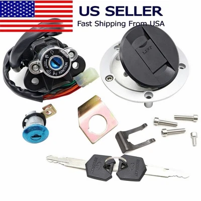 Tapa del tanque de gasolina Igntiton Swtich para Suzuki GSXR1000 2003-2005 2007 2009-2015 Foto 1 de 4