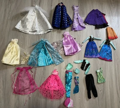 Disney, Barbie Princess Doll, Doll Clothes Dresses Mixed Lot - Image 1 of 4