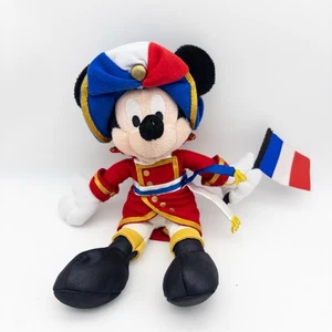 Walt Disney World Epcot French Mickey Mouse Plush Stuffed Animal Bean Bag - Picture 1 of 7