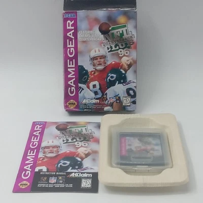 Cartucho de caja manual Sega Game Gear NFL Quarterback Club 96 CIB sin probar  Foto 1 de 4