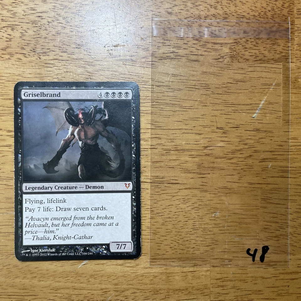 💀 Griselbrand - Avacyn Restored MTG - Oversize Magic Player Rewards Program L48 - Image 1 of 4