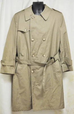 Trench coat vintage vintage vintage vintage botânica 500 Weathertopper pele de luxo tamanho 44 Reg forrado XL - Imagem 1 de 4