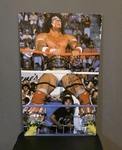 WWF/WWE ULTIMATE WARRIOR 🔥 SIGNED🔥 AUTOGRAPHED 13X23 Foam Poster Litho COA - Picture 1 of 10