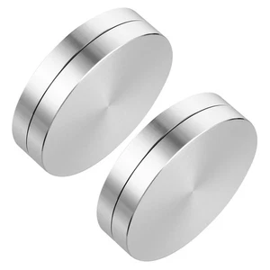 2 Pcs Aluminum Rotor Bearings Cake Turning Plate Alloy Turntable - Picture 1 of 12