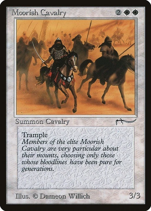 Moorish Cavalry (Variant B) 1x ARN MTG Arabian Nights Common Vintage NM+ white - Image 1 of 1