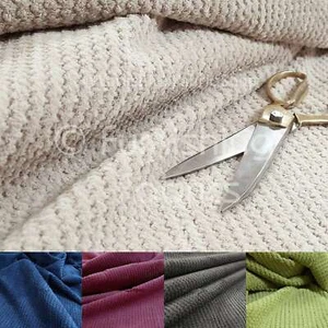 New Plain Plush Texture Durable Soft Cord Interior Furnishings Upholstery Fabric - Picture 1 of 11