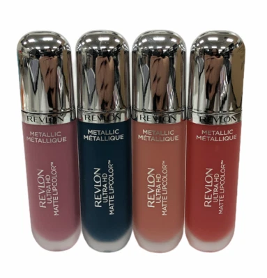 Revlon Ultra HD Matte Metallic Lipcolor (0.2oz/5.9mL/) LOT OF 3, NEW; YOU PICK! - Image 1 of 2