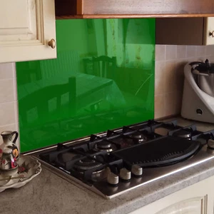 KÜCHENRÜCKWAND Spritzschutz Küche Gehärtetes Glas Grün - Bild 1 von 3