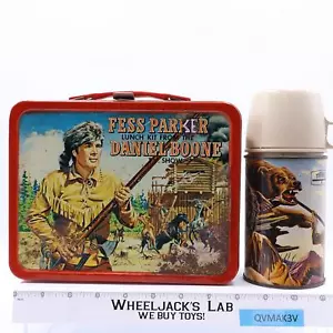 Lonchera Fess Parker Daniel Boone Show 1965 King-Seeley vintage con termo - Imagen 1 de 6