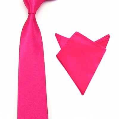 Juego cuadrado pañuelo pañuelo de bolsillo satinado color liso para hombre Foto 1 de 2