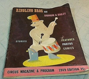1949 Ringling Bros Barnum & Bailey circus magazine program photos Vintage - Picture 1 of 9