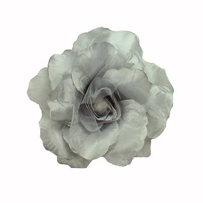 Rose Satin Woman Girl Wedding Dress Flower Pin Ponytail Hair Clip Headpiece - Image 1 of 2