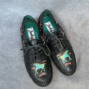 Zapatos De Colección Zodiac Kirby Cuero Negro Azteca Occidental 6.5 - Imagen 1 de 9