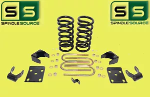 3"/5" Drop Lowering Kit Coils Flip Kit Shackles Fits 97-03 Ford F-150 V8 2WD - Picture 1 of 1