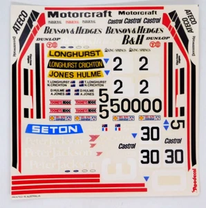Decal Roodecal Ford Sierra Tony Longhurst Glenn Seton 1:24 RC5 Benson Hedges - Picture 1 of 3