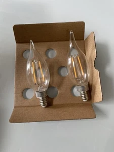 40-W Equivalent B11 Non-Dimmable Clear Glass Filament Vintage LED Light CF352C - Picture 1 of 2