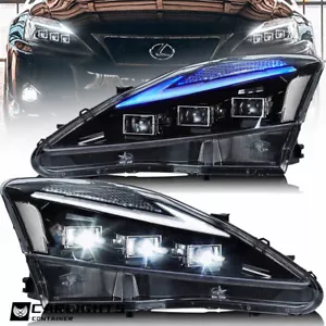 Proiettore Faro Proiettore VLAND-LED DRL per Lexus IS250 IS350 ISF 2006-2013 con Avviamento - Foto 1 di 12