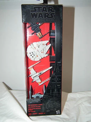 JUEGO FUNDIDO A PRESIÓN VEHÍCULO HASBRO STAR WARS FORCE AWAKENS SERIE NEGRA TITANIO 4 Foto 1 de 4
