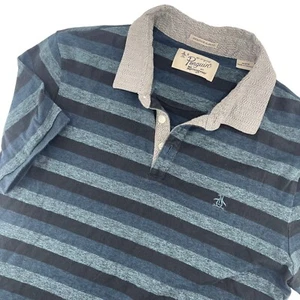 Penguin Polo Shirt Striped Heritage Slim Fit Short Sleeve Top Kid's M - Picture 1 of 6