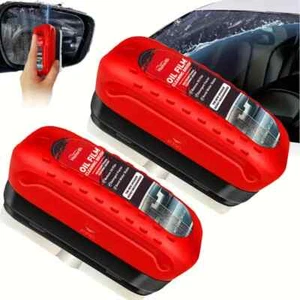 Oil Film Cleaner (2Pack) w/All-in-one Brush for Automotive Glass & Windshield - Picture 1 of 8