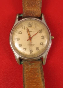 VINTAGE CANTERBURY SILVER TONE MENS TRENCH WATCH NOT WORKING FOR PARTS / REPAIR - Picture 1 of 1