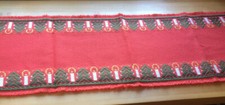 Vintage W. German “Areda” Poly Table Runner~14”X38”~Christ mas Candles