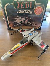 Star Wars Battle Damaged X-Wing Fighter ROTJ 1983 Kenner w  Box