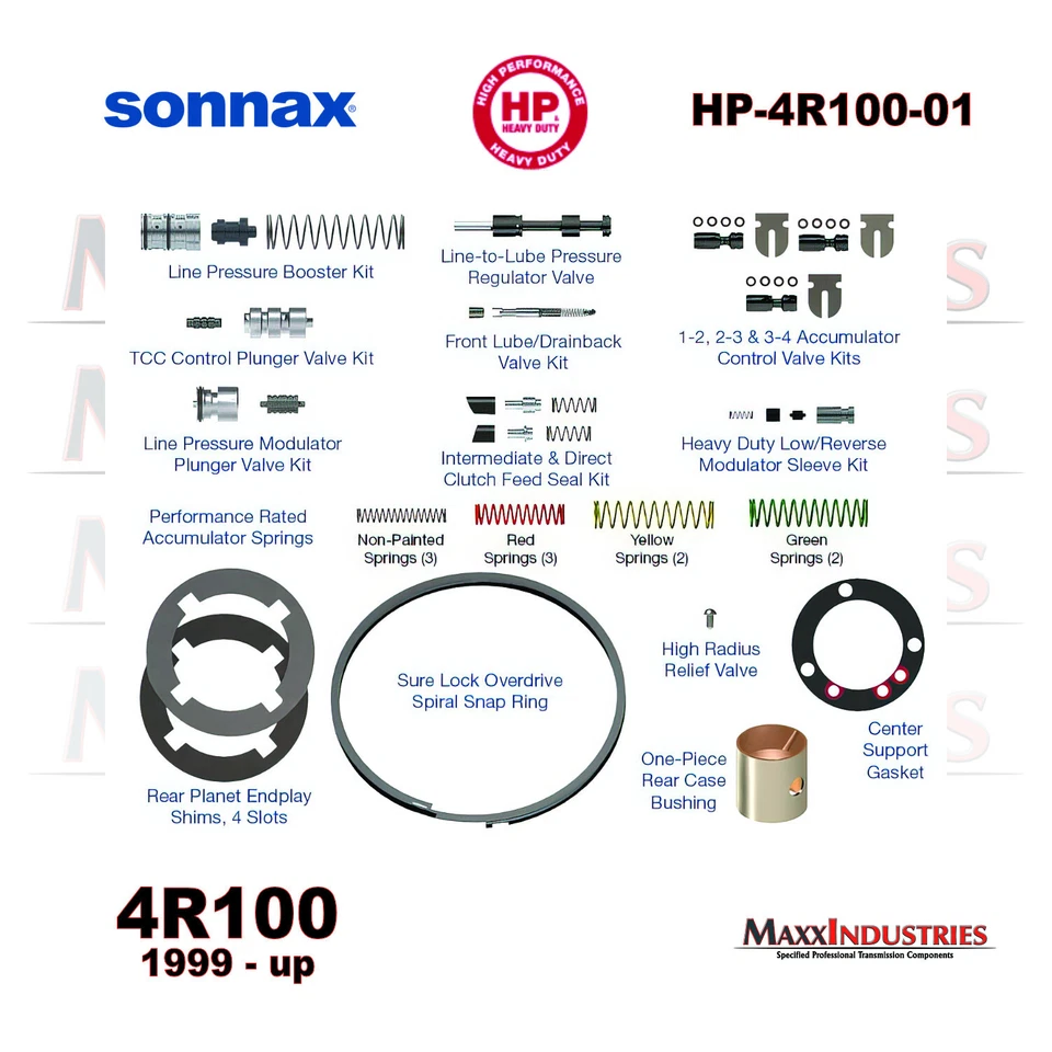 Sonnax HP-4R100-01 Performance Pack Kit 4R100 98-en actualización de alta resistencia Foto 1 de 1