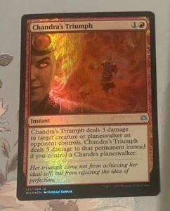 MTG Chandra's Triumph - Foil NM/M , English MTG War Of The Spark - Picture 1 of 1