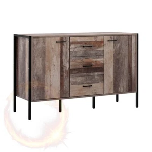 Artiss Buffet Sideboard Storage Cabinet Industrial Rustic Wooden - Picture 1 of 9