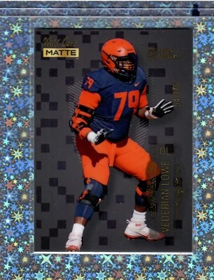 2022 Wild Card MATTE - Touch Football Rectangles #MB-128 Vederian Lowe /175 (RC) - Image 1 of 3
