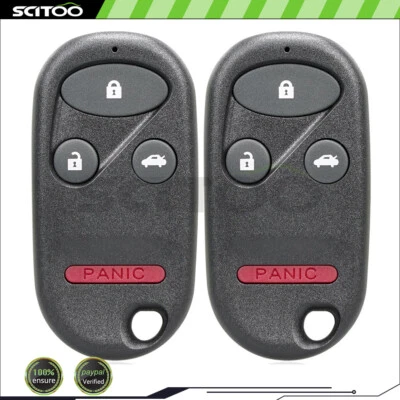 2 适用于 1998 1999 2000 2001 2002 年本田雅阁无钥匙进入遥控器 Fob A269ZUA101 — 第 1/4 张图片