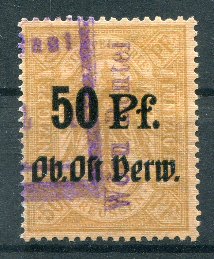 Ober-Ost Tax Stamp For 50Pf Used (80637) - Image 1 of 1