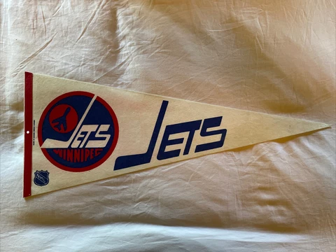 Winnipeg Jets  Felt Pennant 12 x 30” Cover