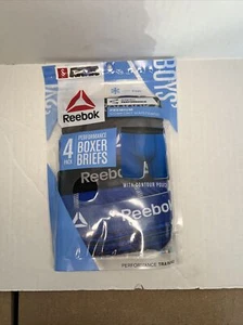 Reebok #11168 NEW Boys' 4 Pack Performance Boxer Brief Underwear Small - Picture 1 of 2