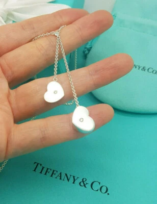 "Collar raro de 20" diamante de plata Paloma Picasso diamante de plata Tiffany & Co. Foto 1 de 4