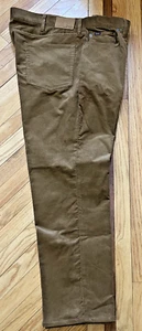 VINTAGE Polo Ralph Lauren Pants Mens 46x32 Brown Chino Corduroy Preston Fit - Picture 1 of 11