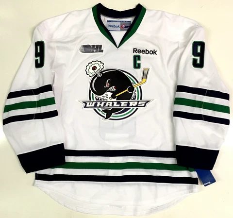 TYLER SEGUIN PLYMOUTH WHALERS WHITE EDGE AUTHENTIC REEBOK OHL JERSEY STARS Cover