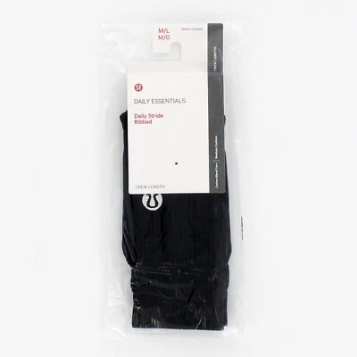 Calcetines Lululemon para mujer Crew Daily Stride, acanalados cómodos amortiguación soporte para el arco Foto 1 de 4